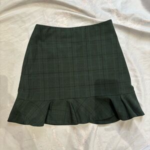 Aritzia Sunday Best Astala Green Plaid Skirt Women’s Size 2